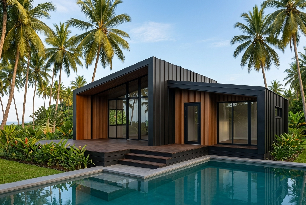 Kit bungalow contemporain - de 20 à 80 m² projet locatif idéal